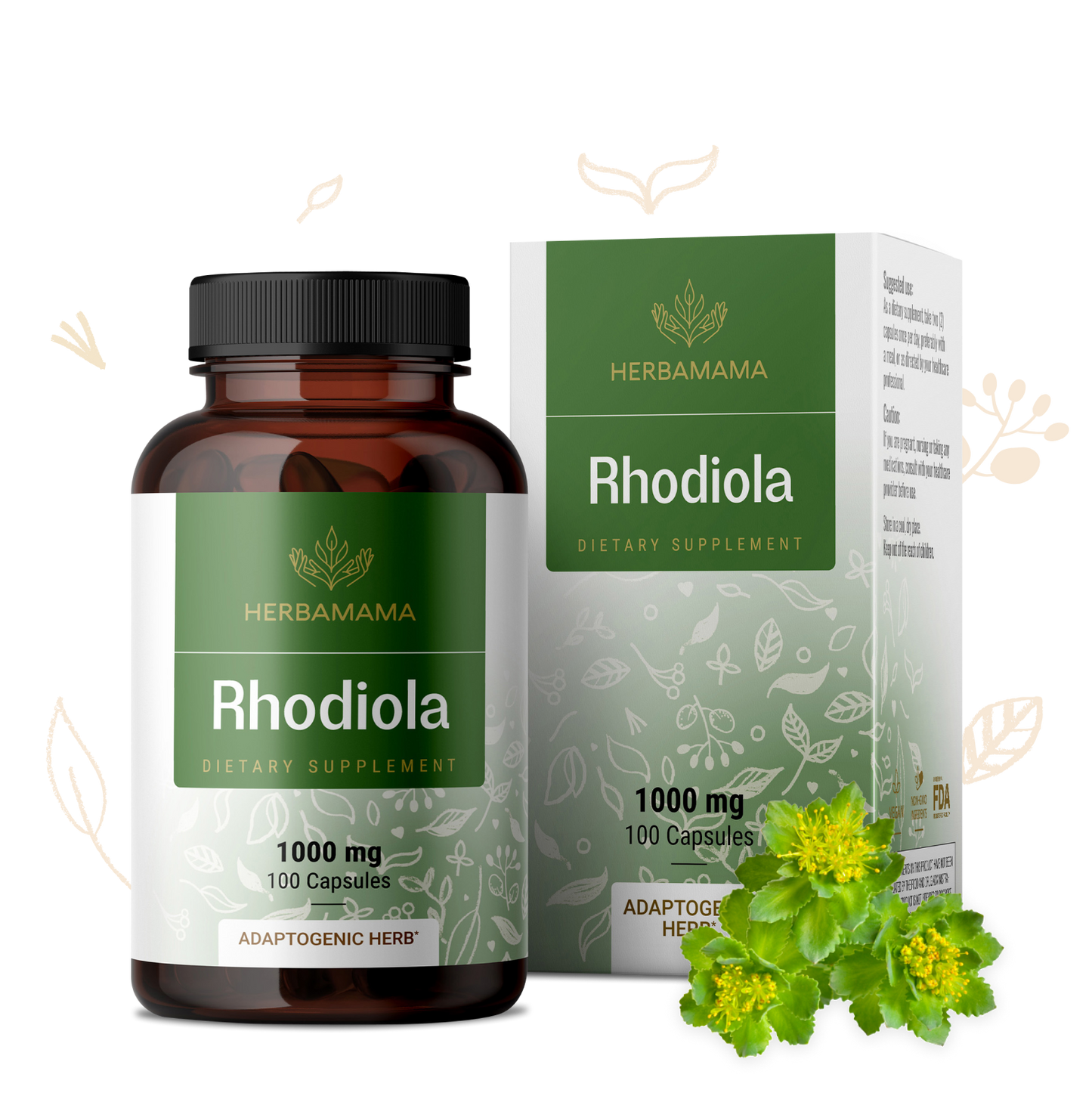 Rhodiola Supplement - 100 Capsules