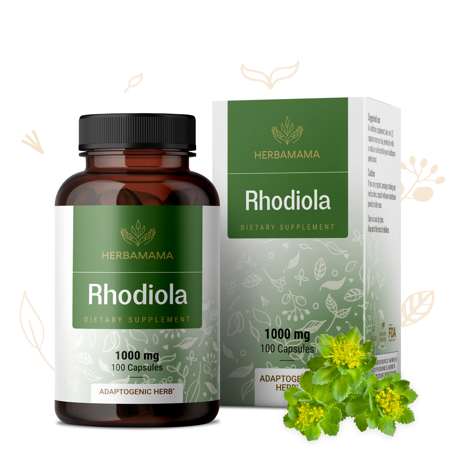 Rhodiola Supplement - 100 Capsules