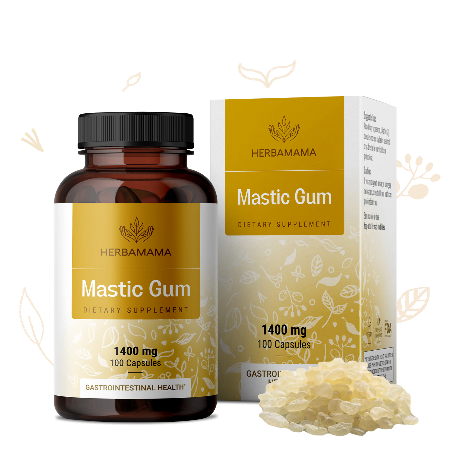 Mastic Gum Supplement - 100 Capsules