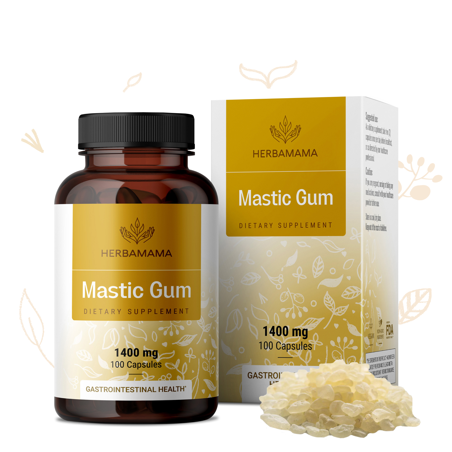 Mastic Gum Supplement - 100 Capsules
