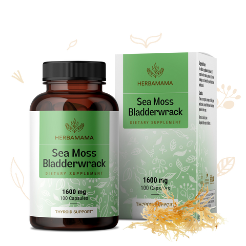 Sea Moss & Bladderwrack Supplement - 100 Capsules