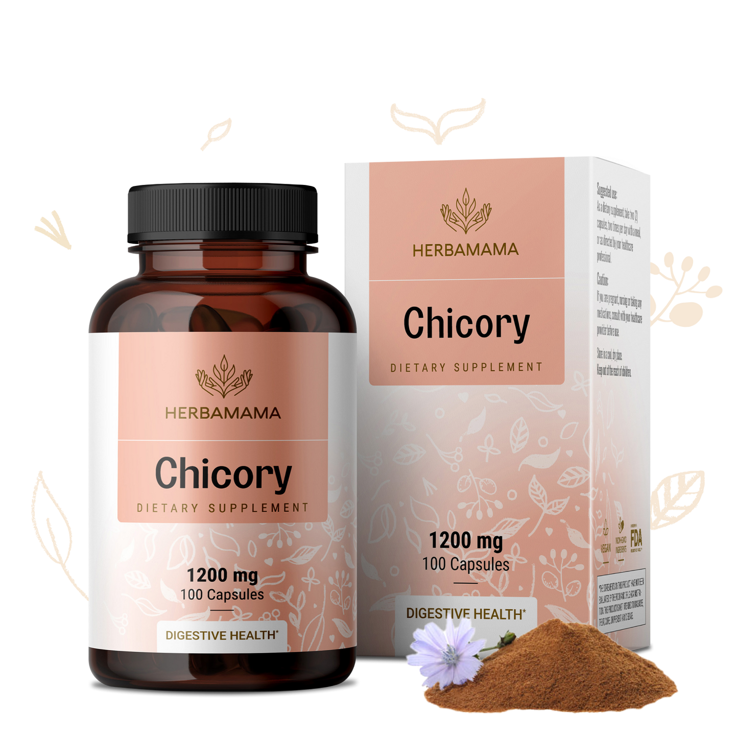 Chicory Supplement - 100 Capsules