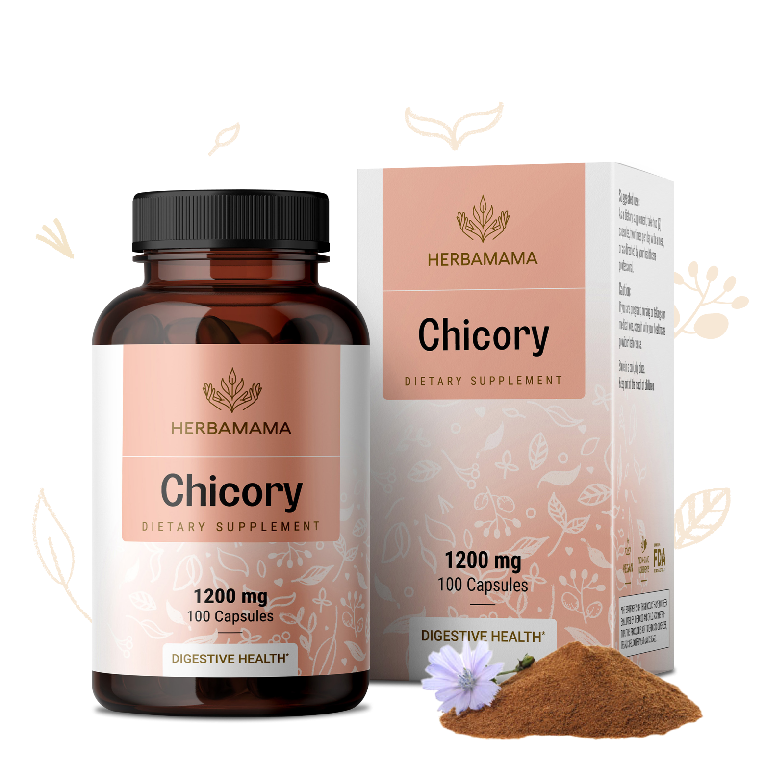 Chicory Supplement - 100 Capsules