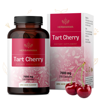 Tart Cherry Extract Supplement - 250 Capsules
