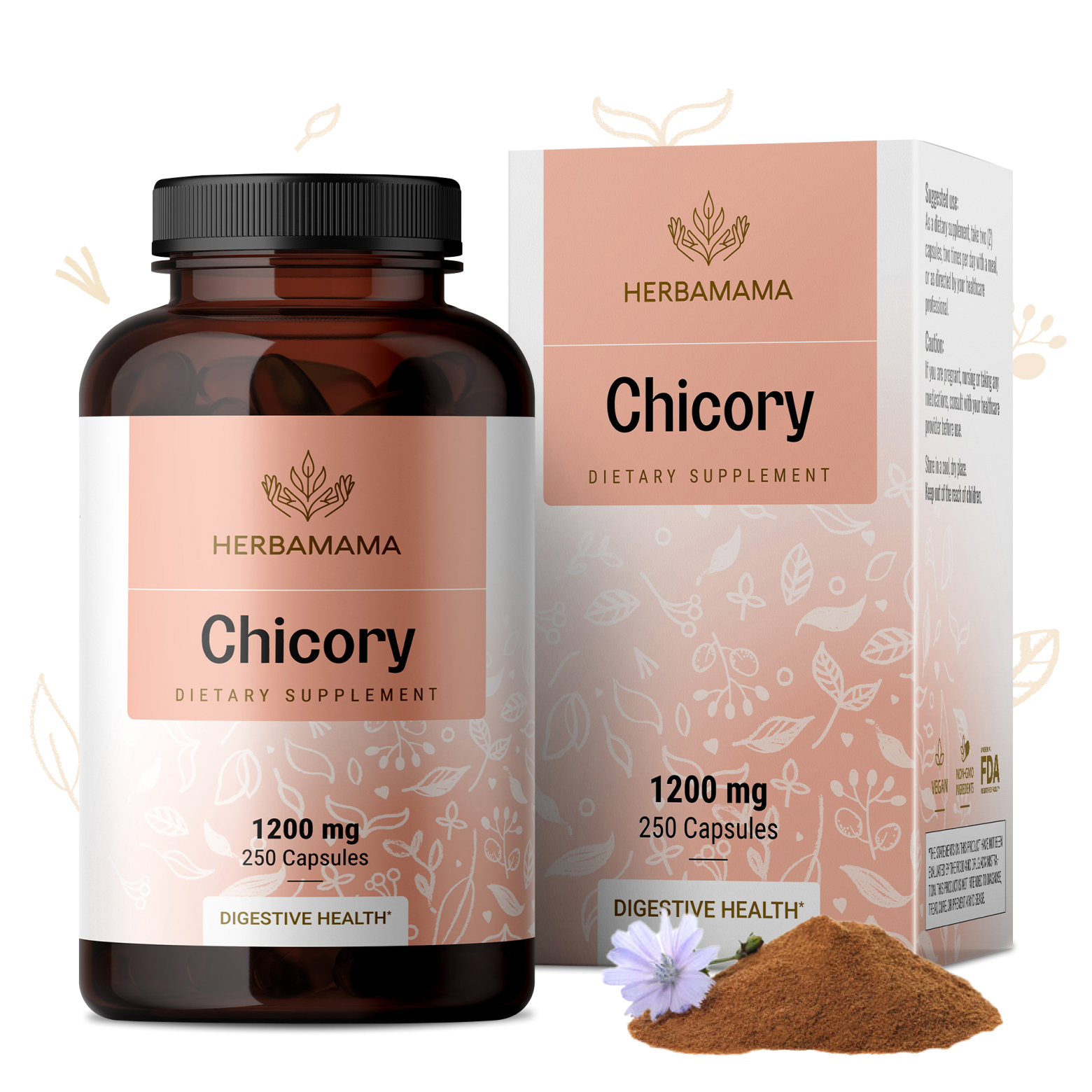 Chicory Supplement - 250 Capsules