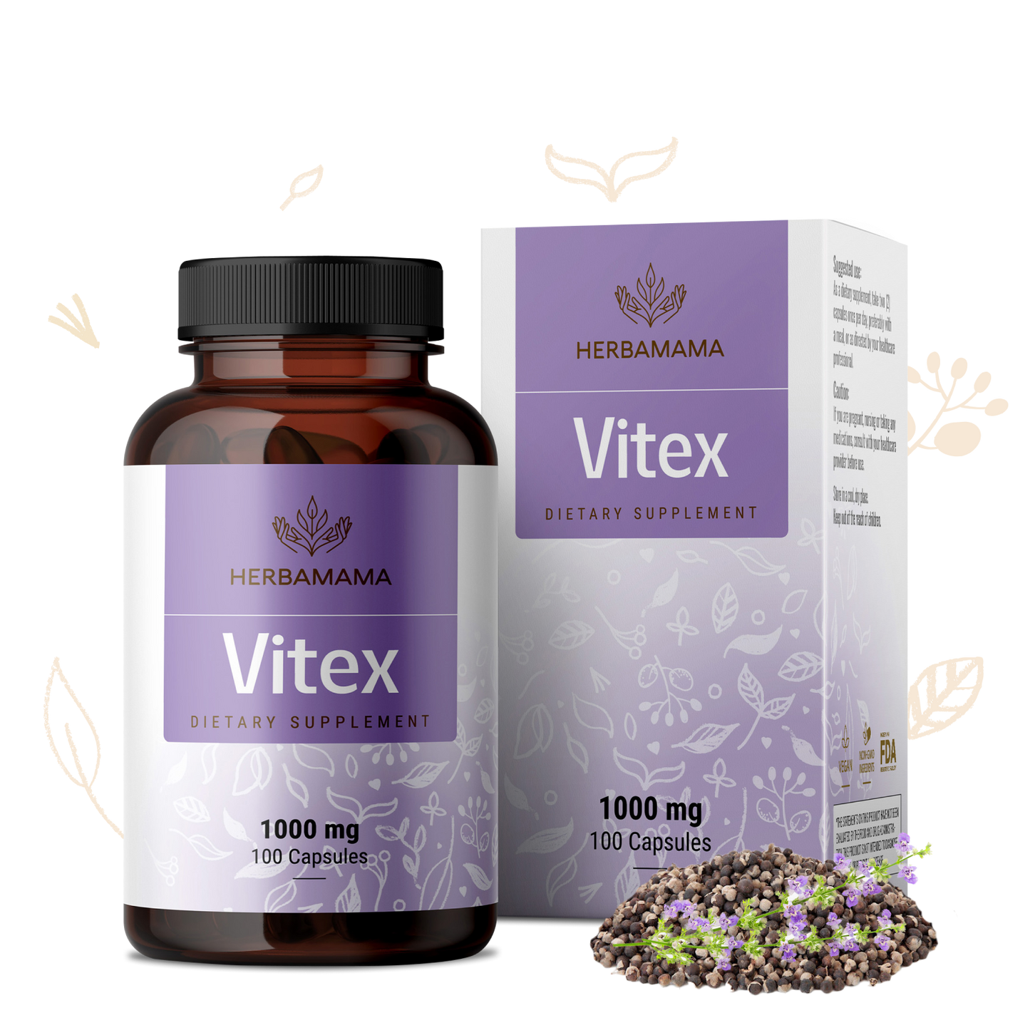 Vitex Supplement - 100 Capsules